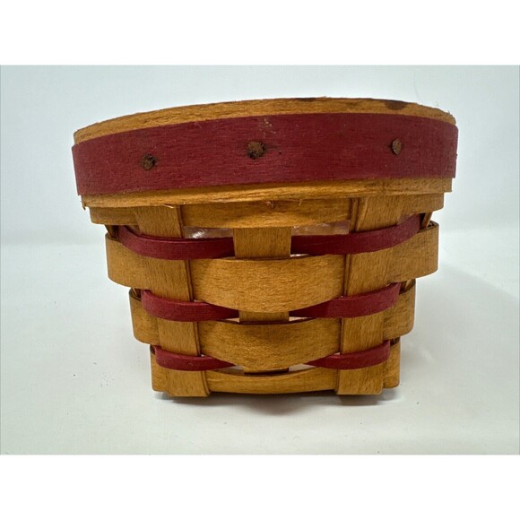 Longaberger 1994 Sweetheart Be Mine Basket, Liner, Protector Combo 18601 - Picture 10 of 12